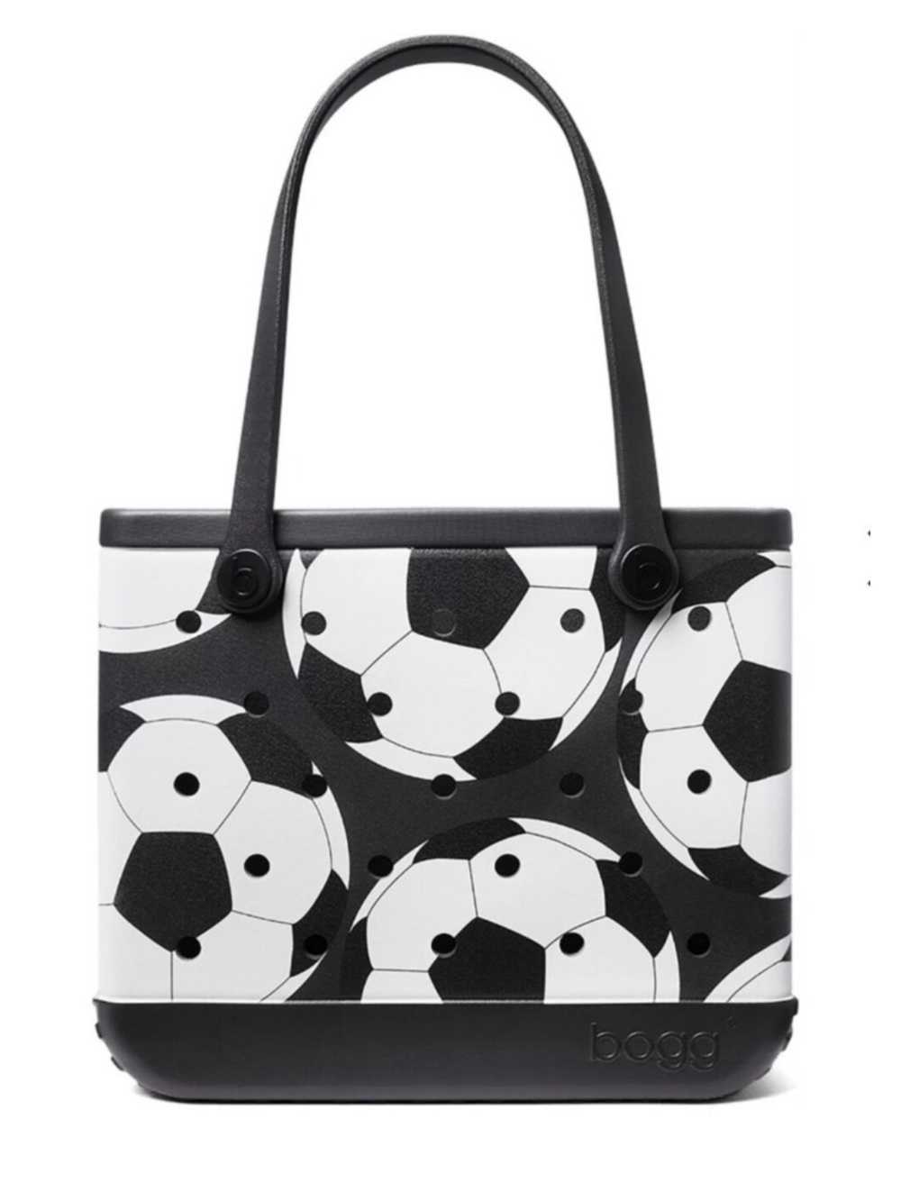 BOGG BAG Black & White Soccer Print Tote
